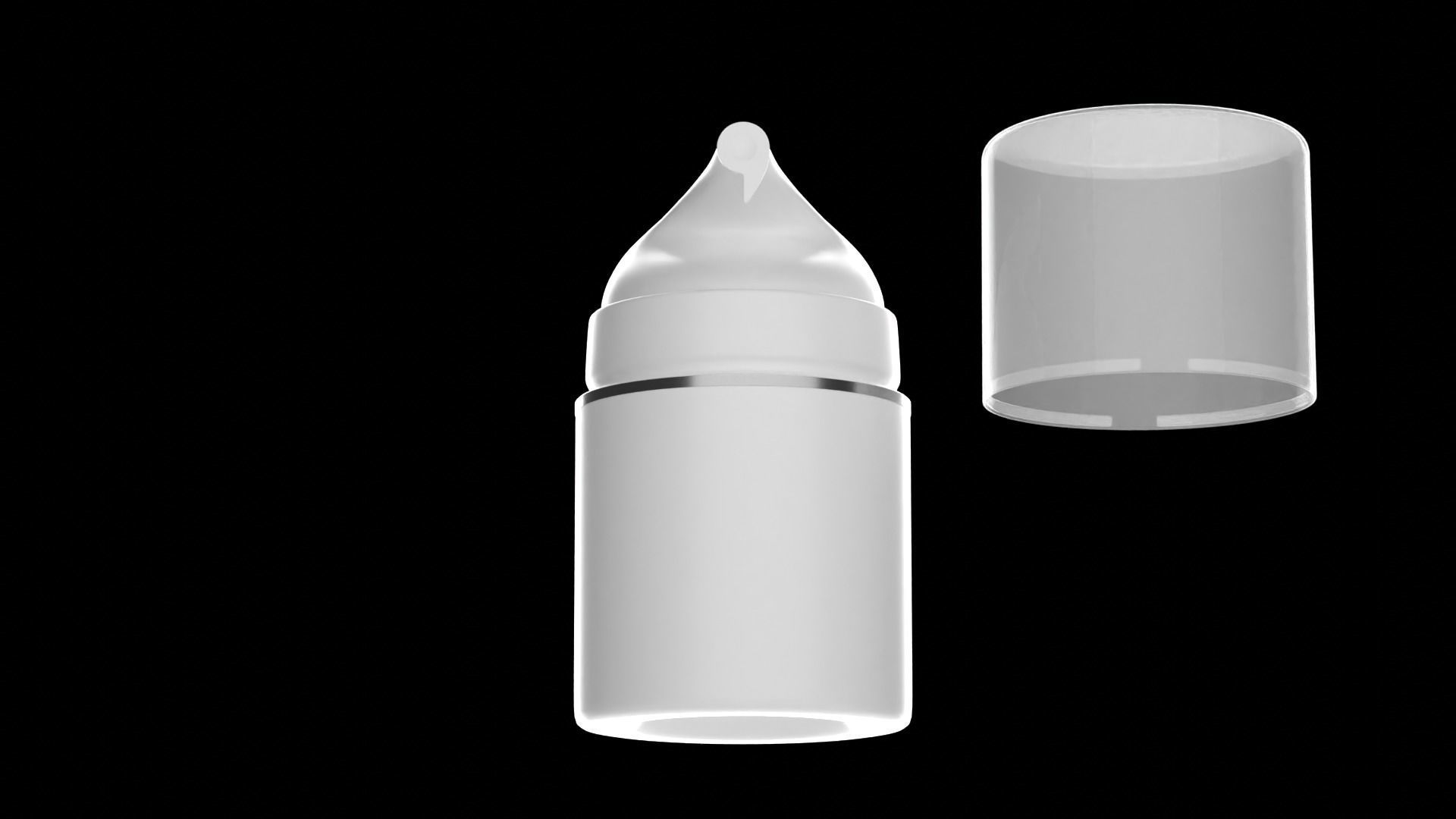 Airless Pump Bottle 3D model_1
