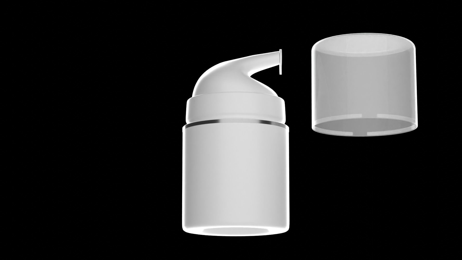 Airless Pump Bottle 3D model_4