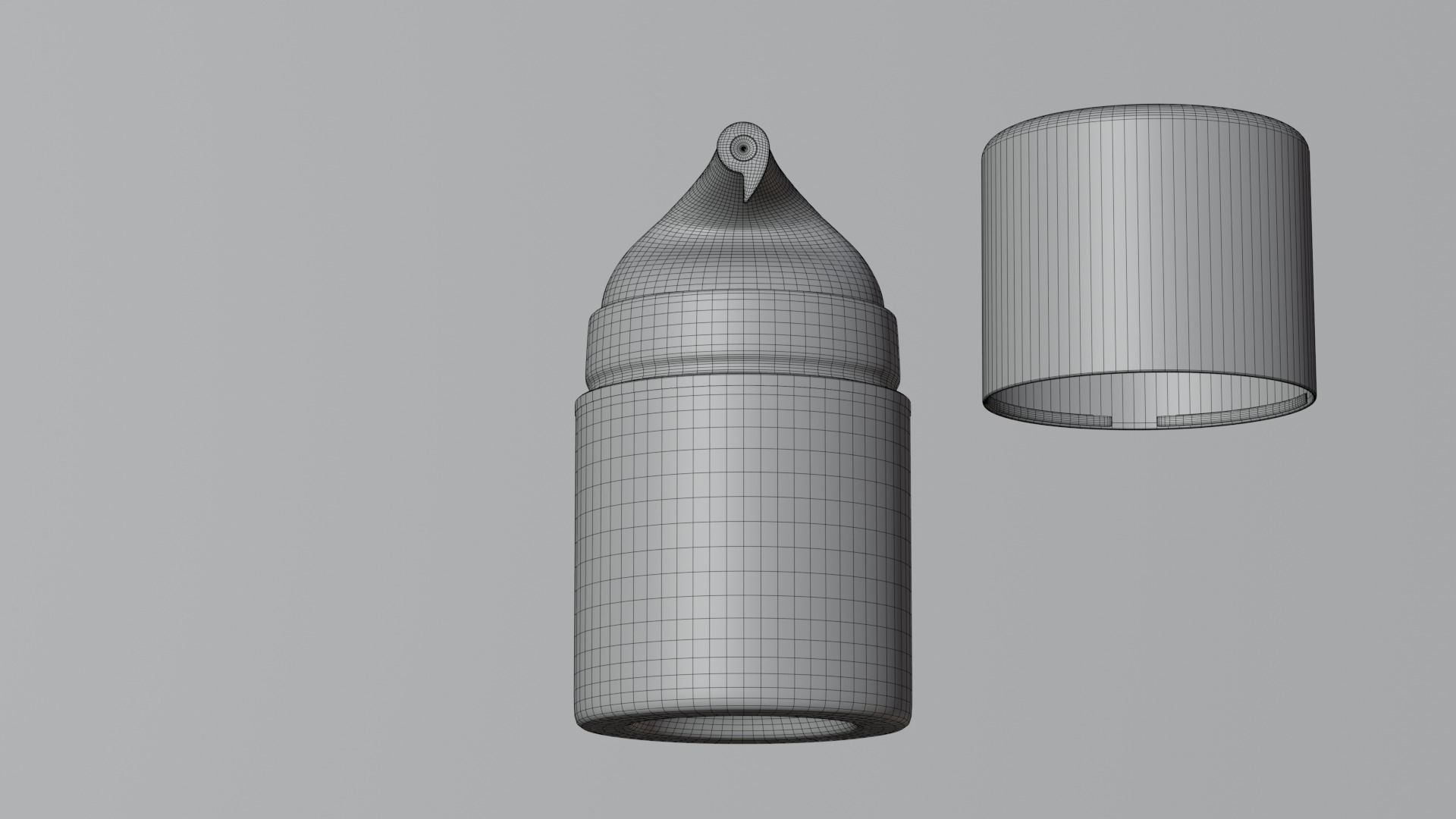 Airless Pump Bottle 3D model_8