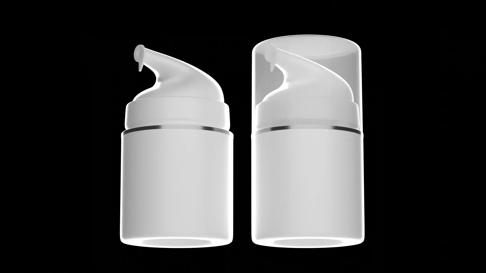 Airless Pump Bottle 3D model_0