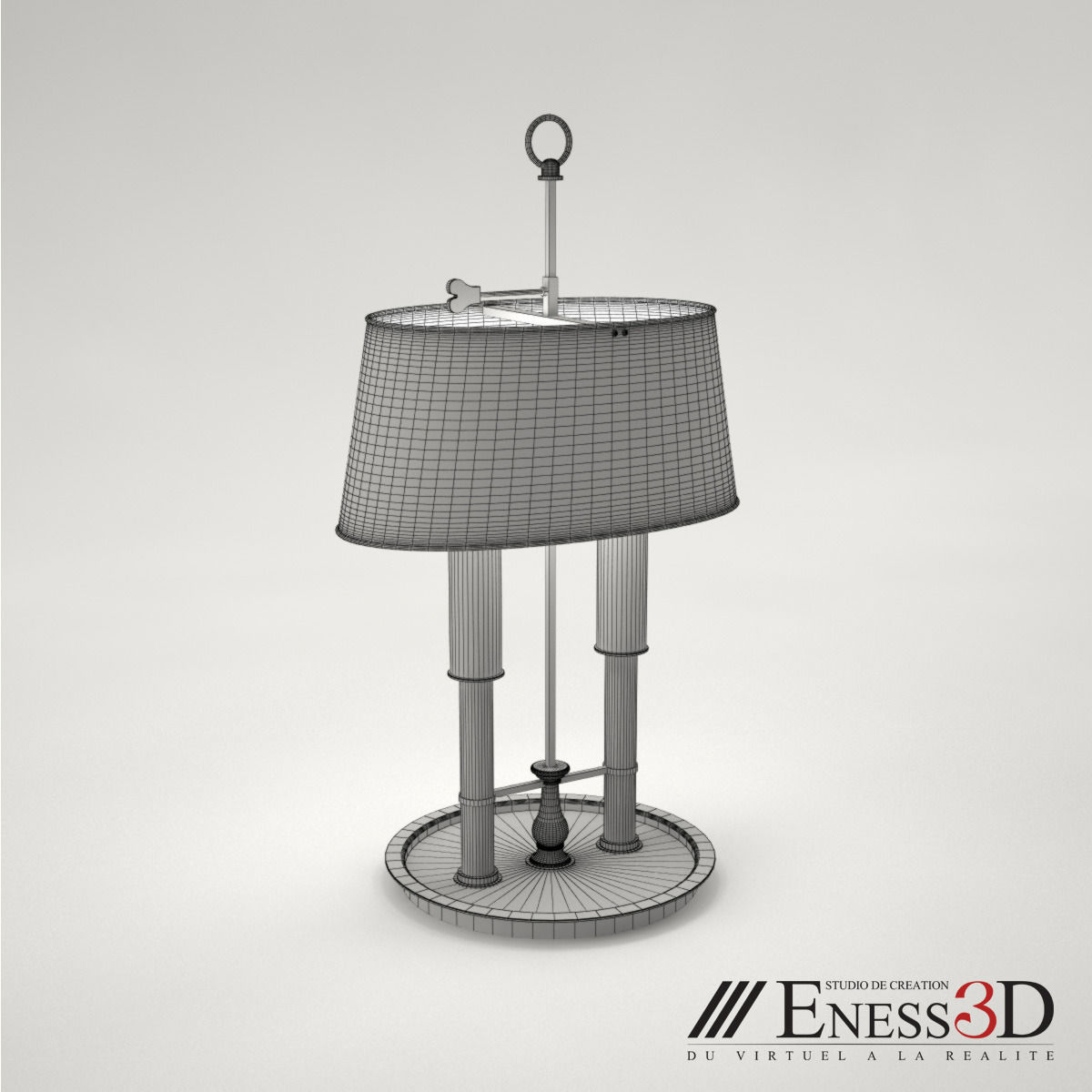 Pro - Bouillotte Consulat 2 light 4948 Chevillard 3D model_4