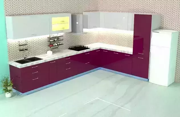 Modular kitchen  Free 3D model