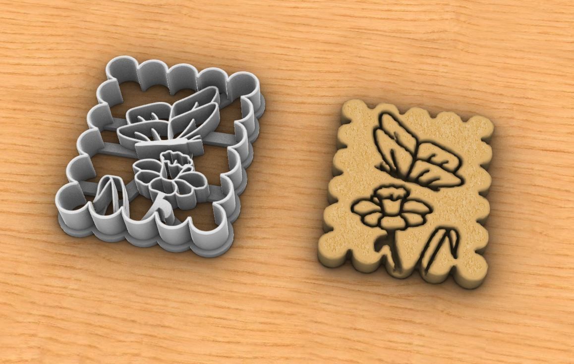 Butterfly cookie cutter v2 3D print model_5