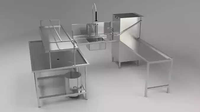 Hobart Industrial Washing Machine Full System