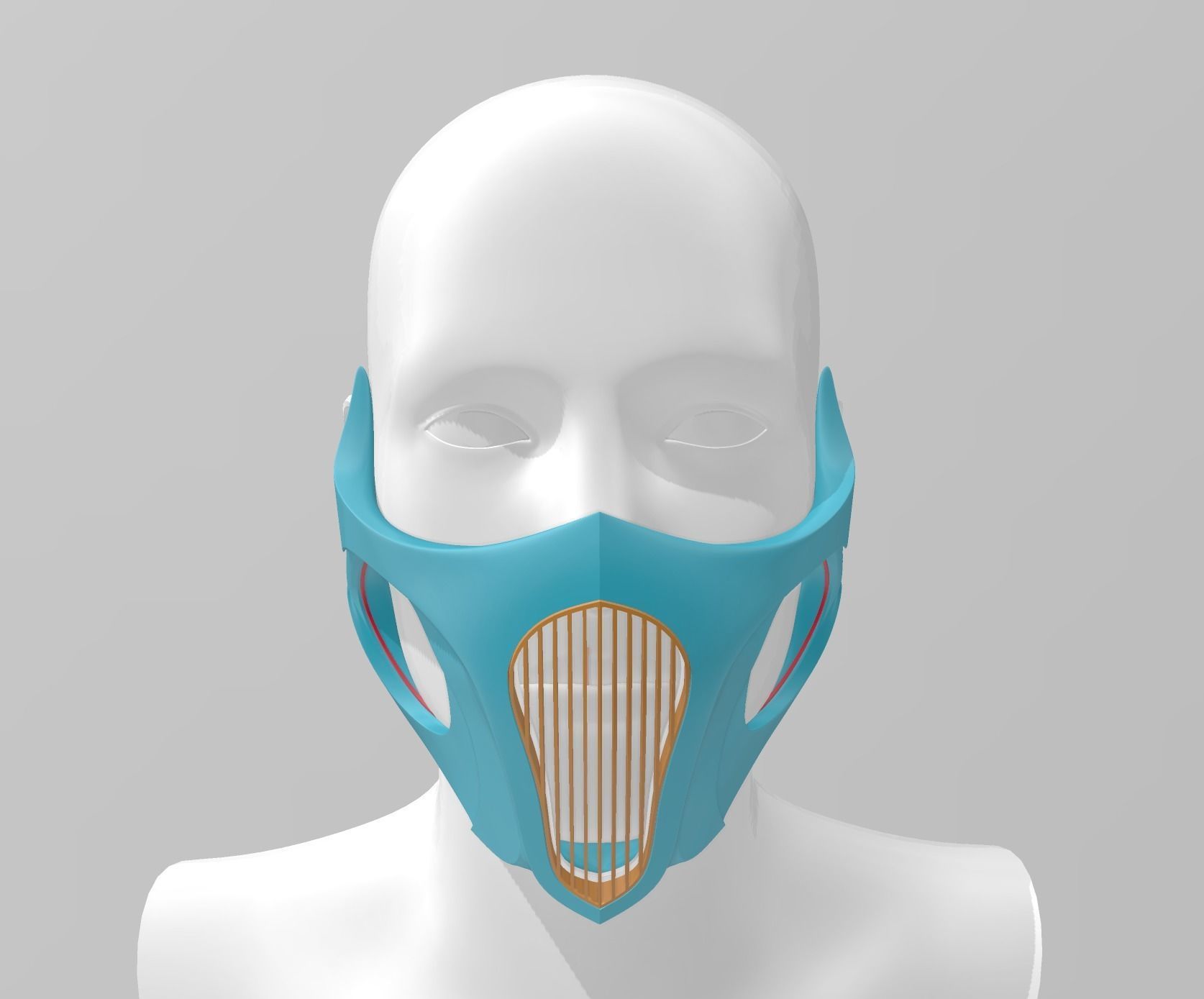 Respirator - Breathing Mask With HEPA Filter Free 3D print model_6