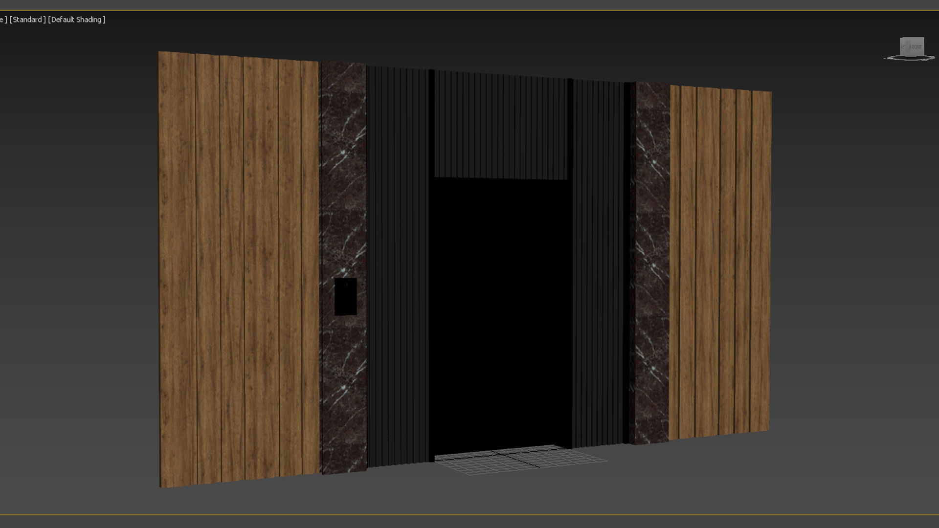 Elevator 2 door 3D model_4