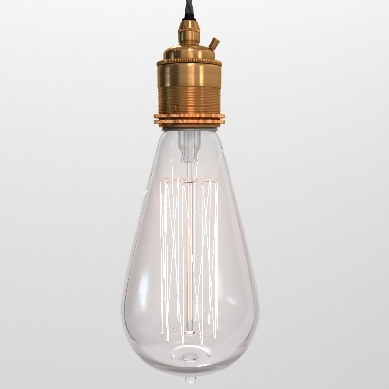 Vintage lamp 02 3D model_8