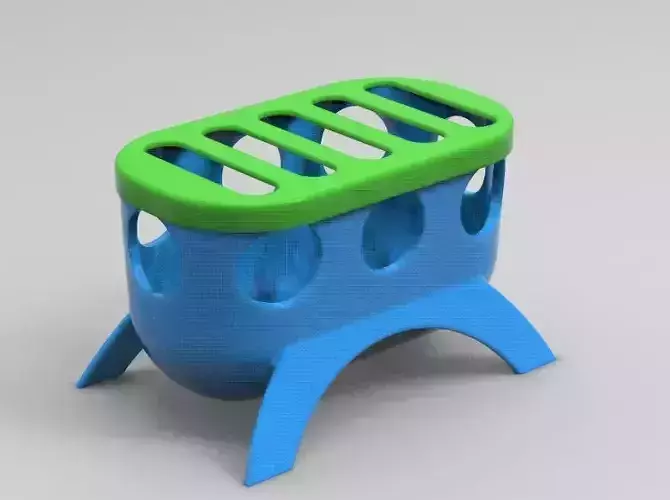 Quail Baby Food Feeder Smaller Version 3D print model