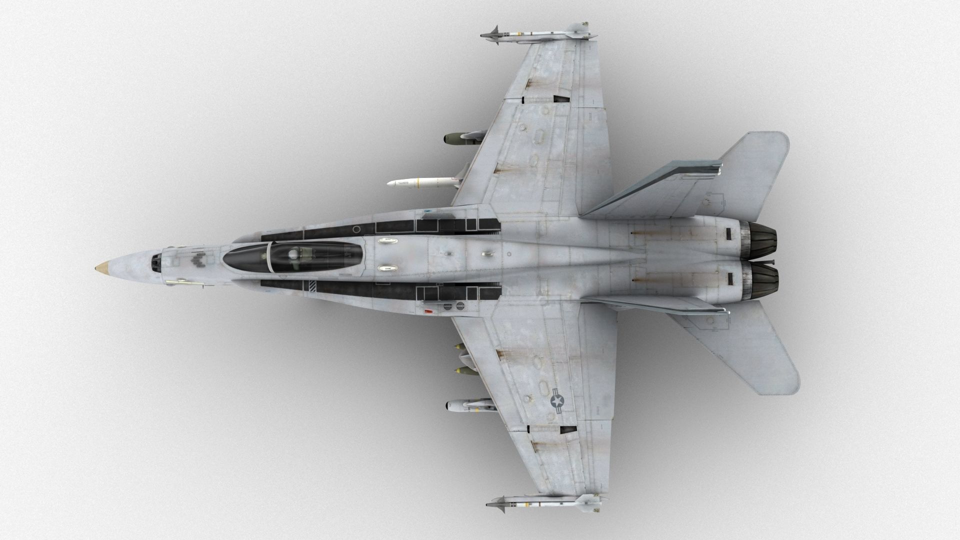 FA - 18C Super Hornet - Element 3D 3D model_5