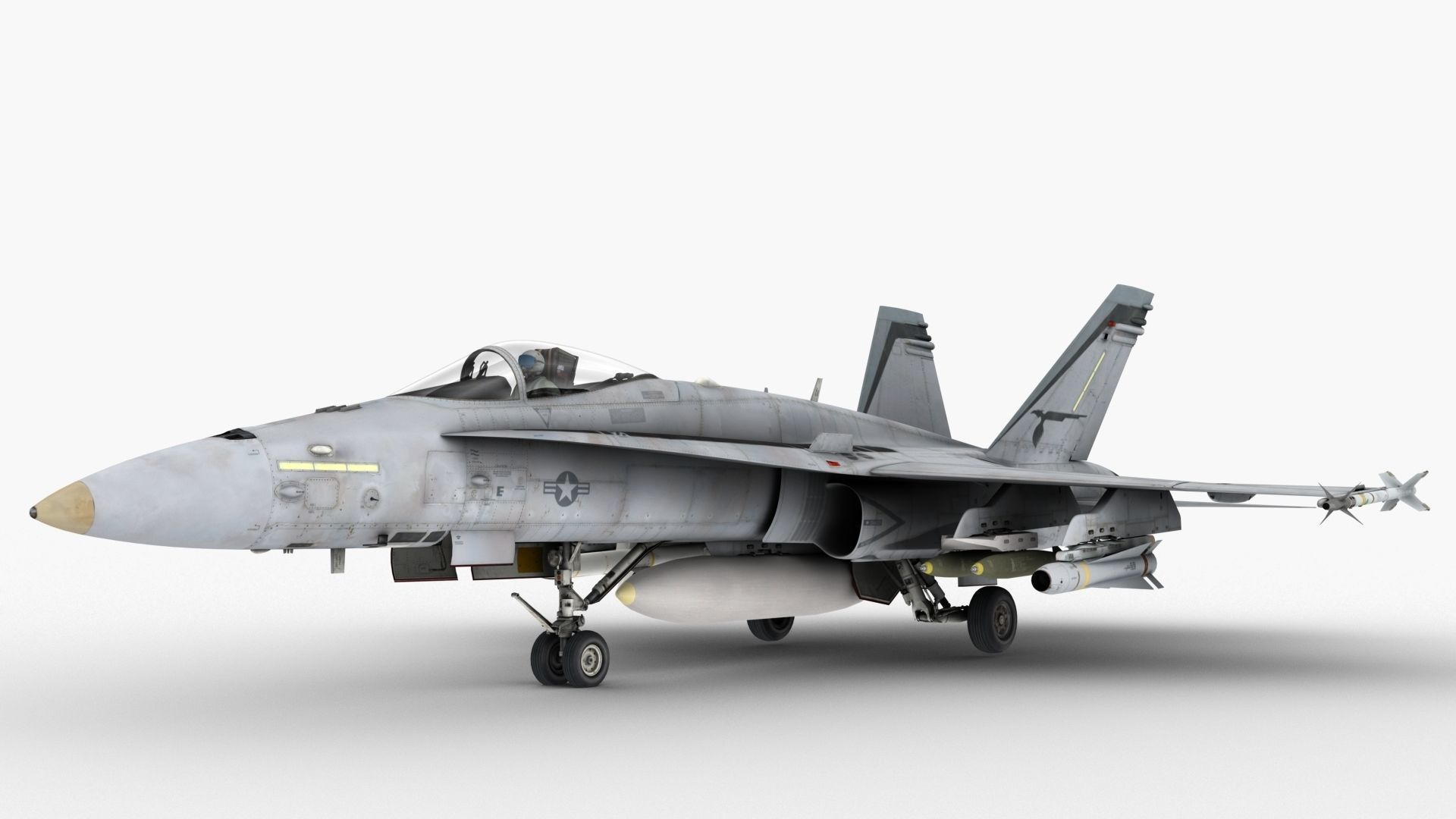 FA - 18C Super Hornet - Element 3D 3D model_9