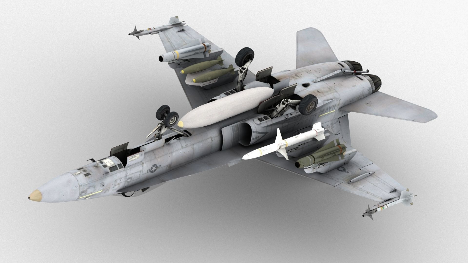 FA - 18C Super Hornet - Element 3D 3D model_15