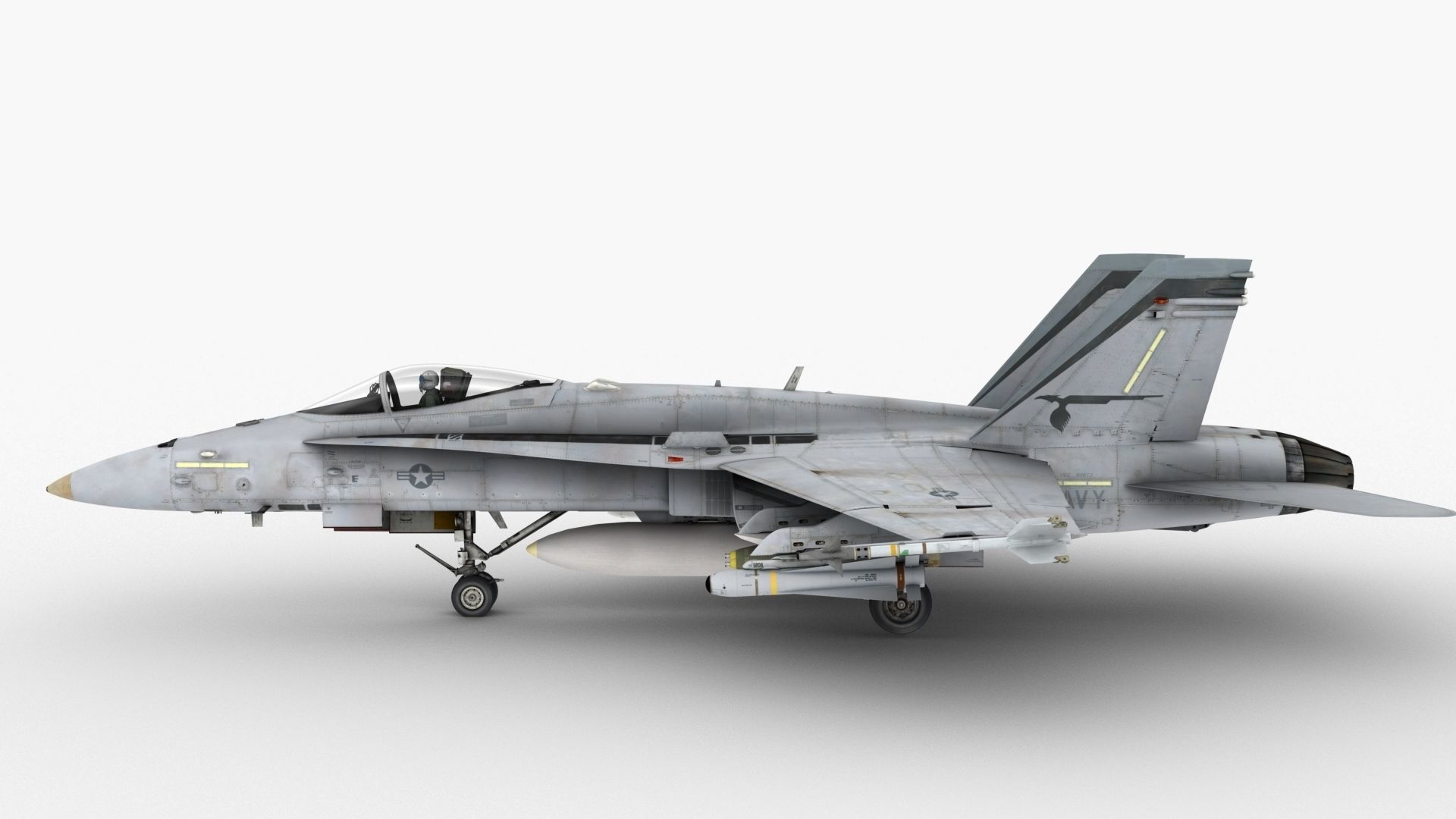 FA - 18C Super Hornet - Element 3D 3D model_2