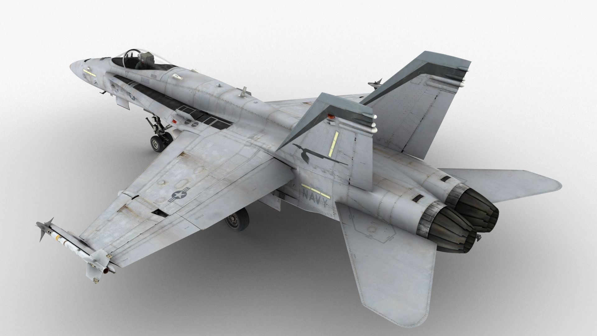 FA - 18C Super Hornet - Element 3D 3D model_12