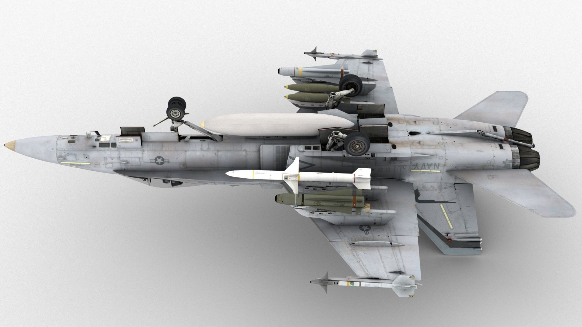 FA - 18C Super Hornet - Element 3D 3D model_14