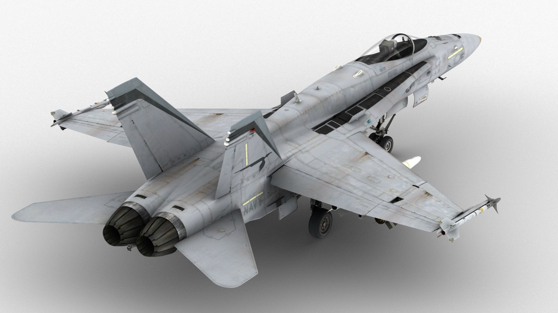 FA - 18C Super Hornet - Element 3D 3D model_3