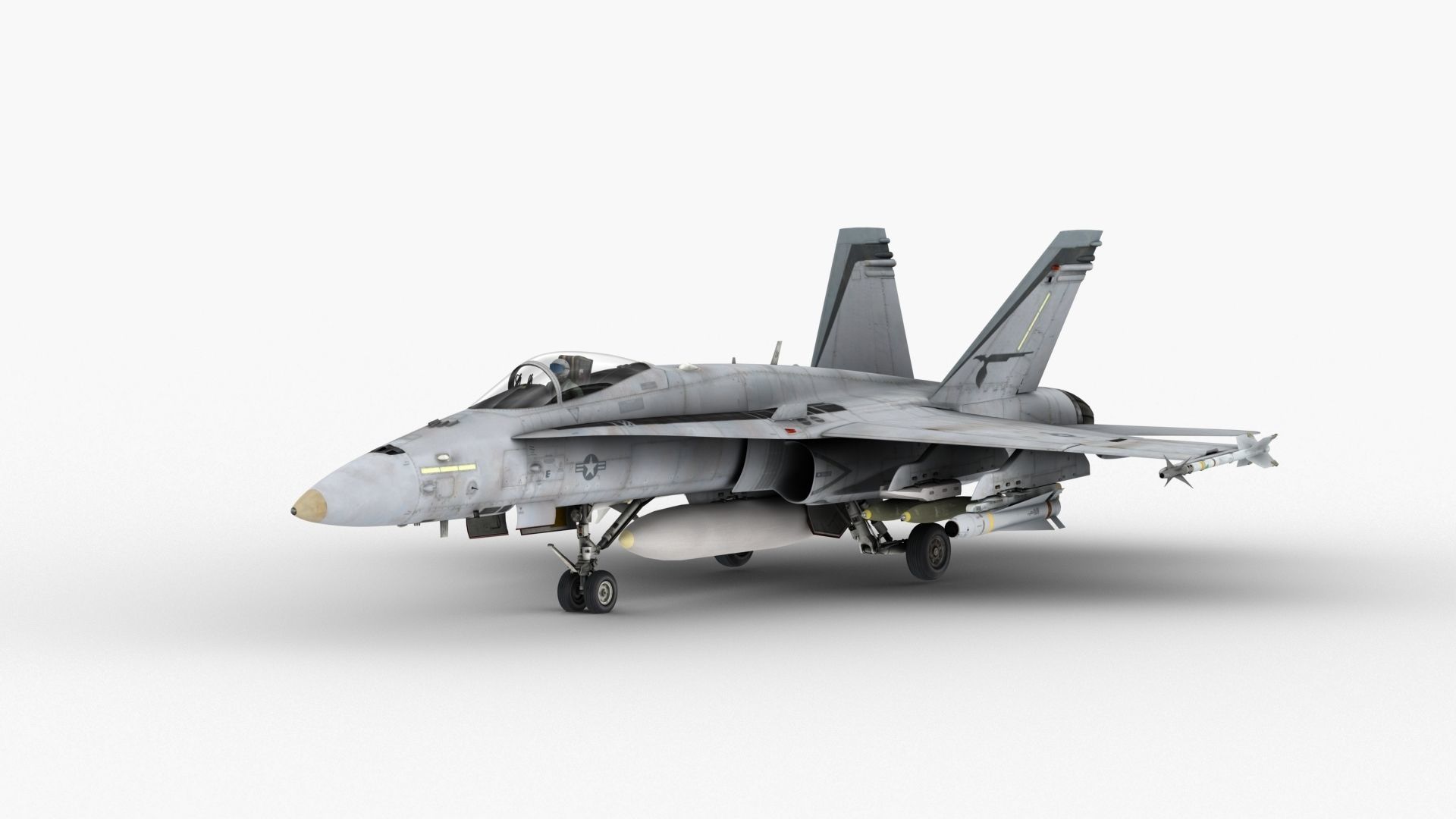 FA - 18C Super Hornet - Element 3D 3D model_1