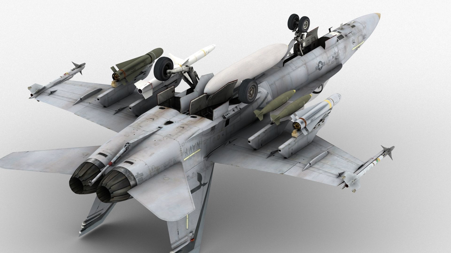 FA - 18C Super Hornet - Element 3D 3D model_16
