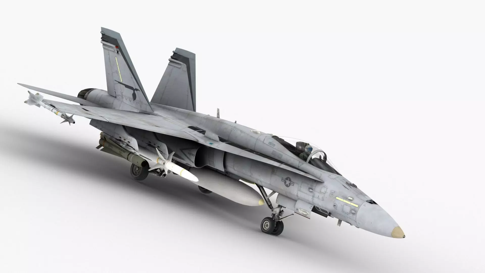 FA - 18C Super Hornet - Element 3D 3D model_0