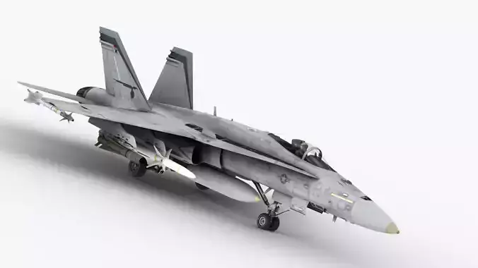 FA - 18C Super Hornet - Element 3D 3D model