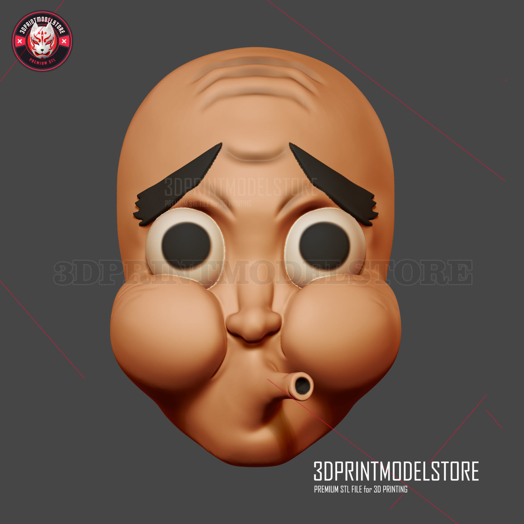 Demon Slayer - Hotaru Haganezuka Hyotokko Mask Kimetsu No Yaiba  3D print model_1