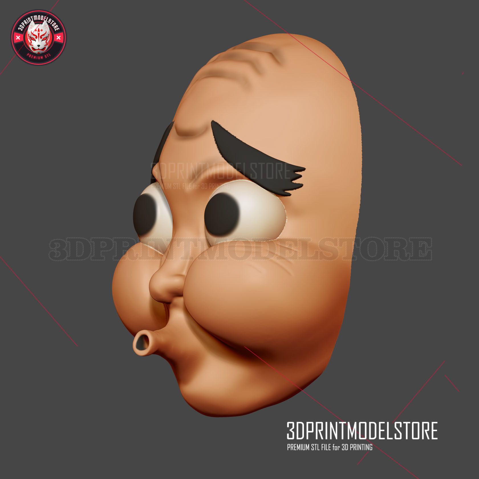 Demon Slayer - Hotaru Haganezuka Hyotokko Mask Kimetsu No Yaiba  3D print model_3