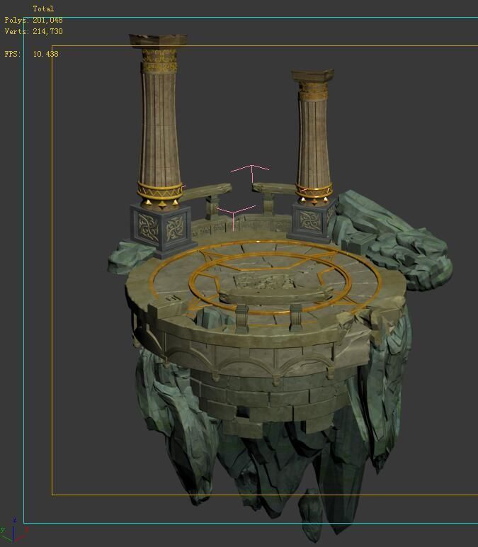 The moon Mountain peaks - Clan answer Shitai 3D model_6