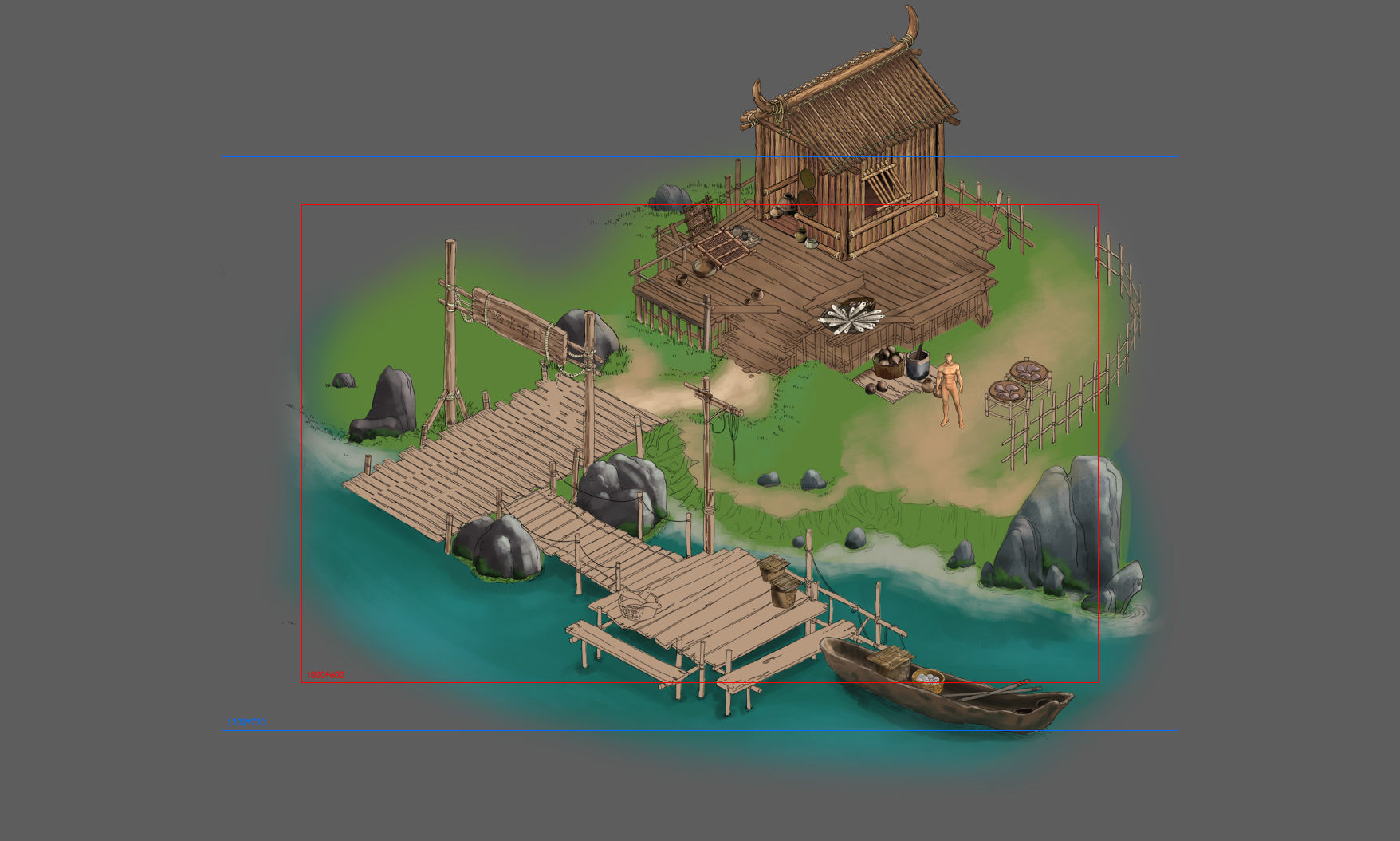 Cangwu Mountain Tribe - Ferry - House 3D model_1