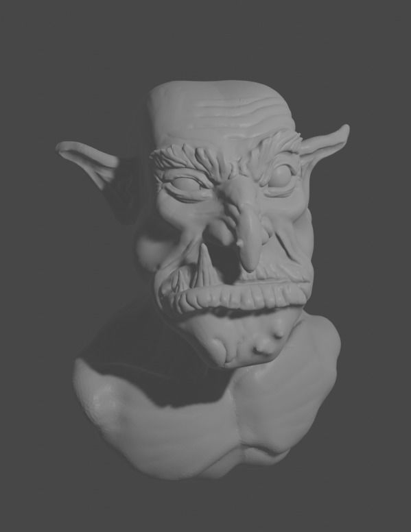 Buste Goblin Impression 3D - Figurine Warhammer Fantasy Battle - NEUF