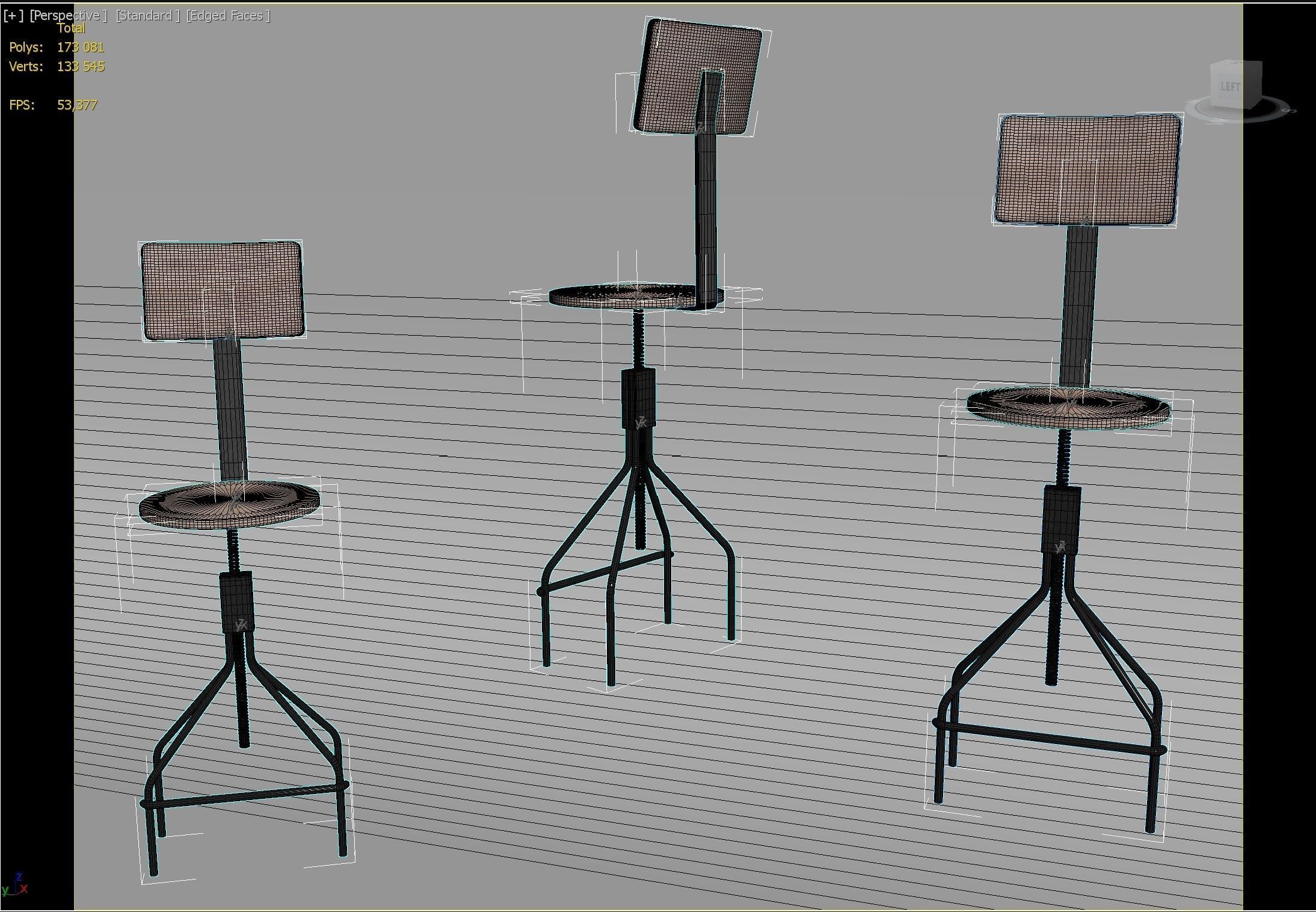 Bar Chair Free 3D model_1