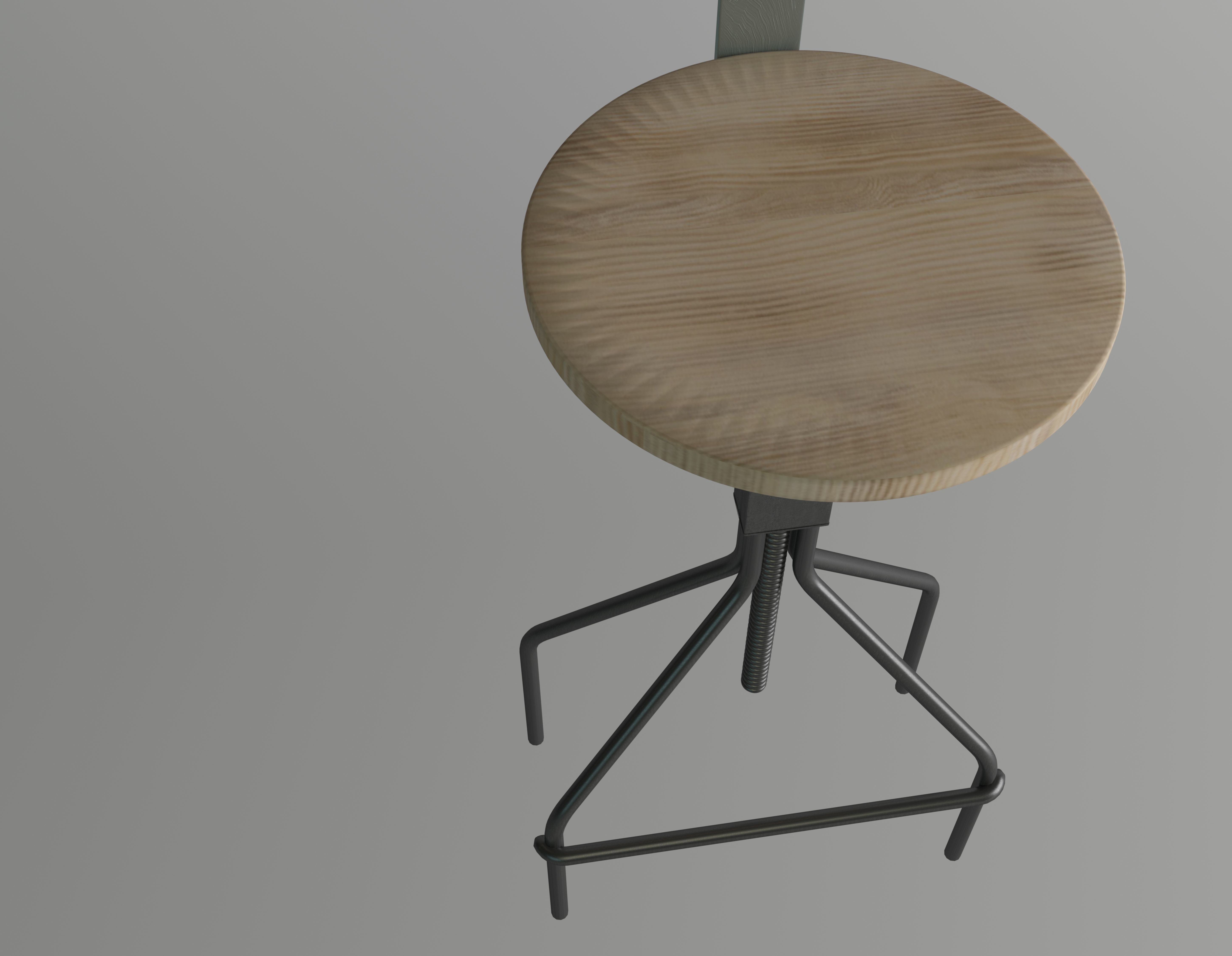 Bar Chair Free 3D model_2