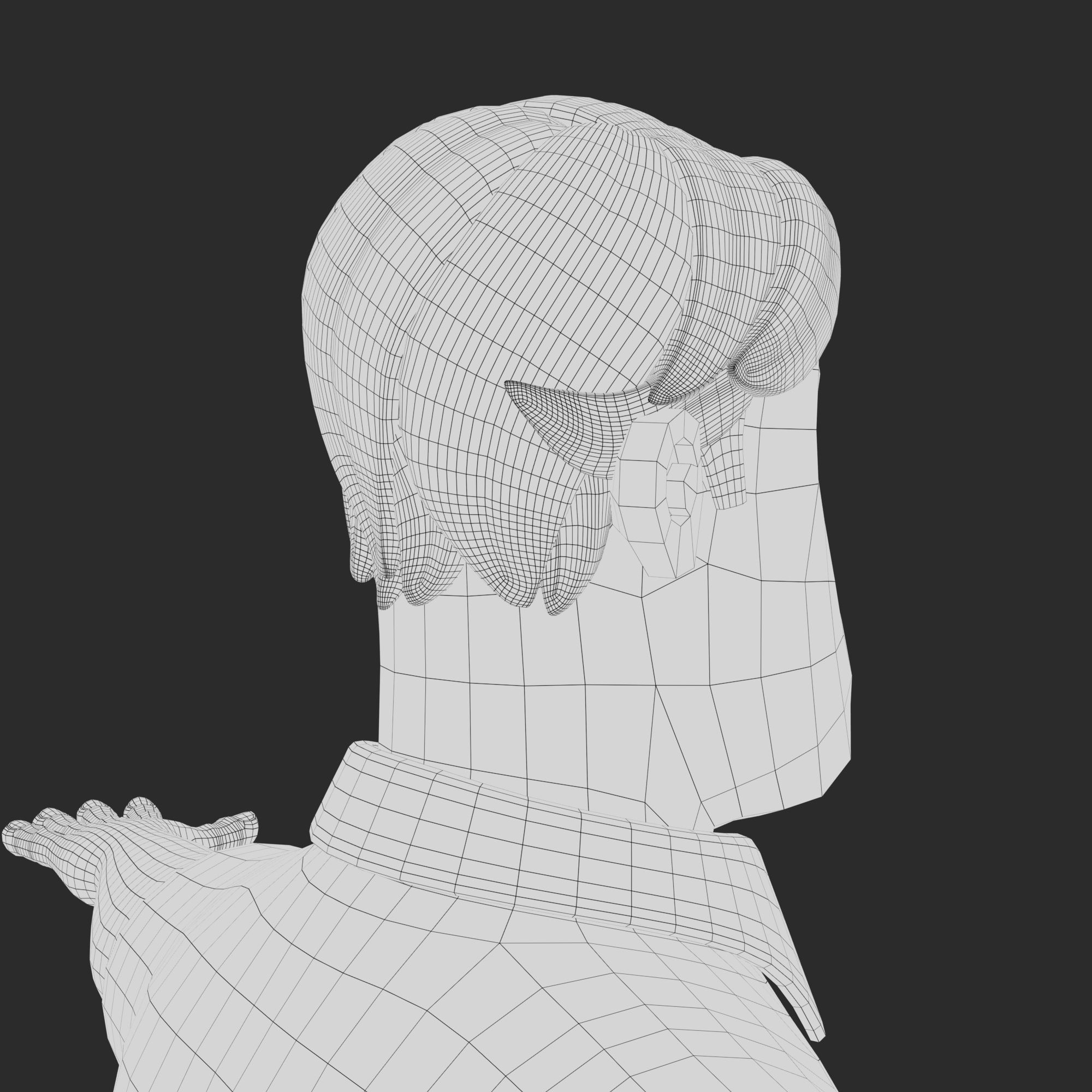 Cartoon Man Rigged V02 Low-poly 3D model_22