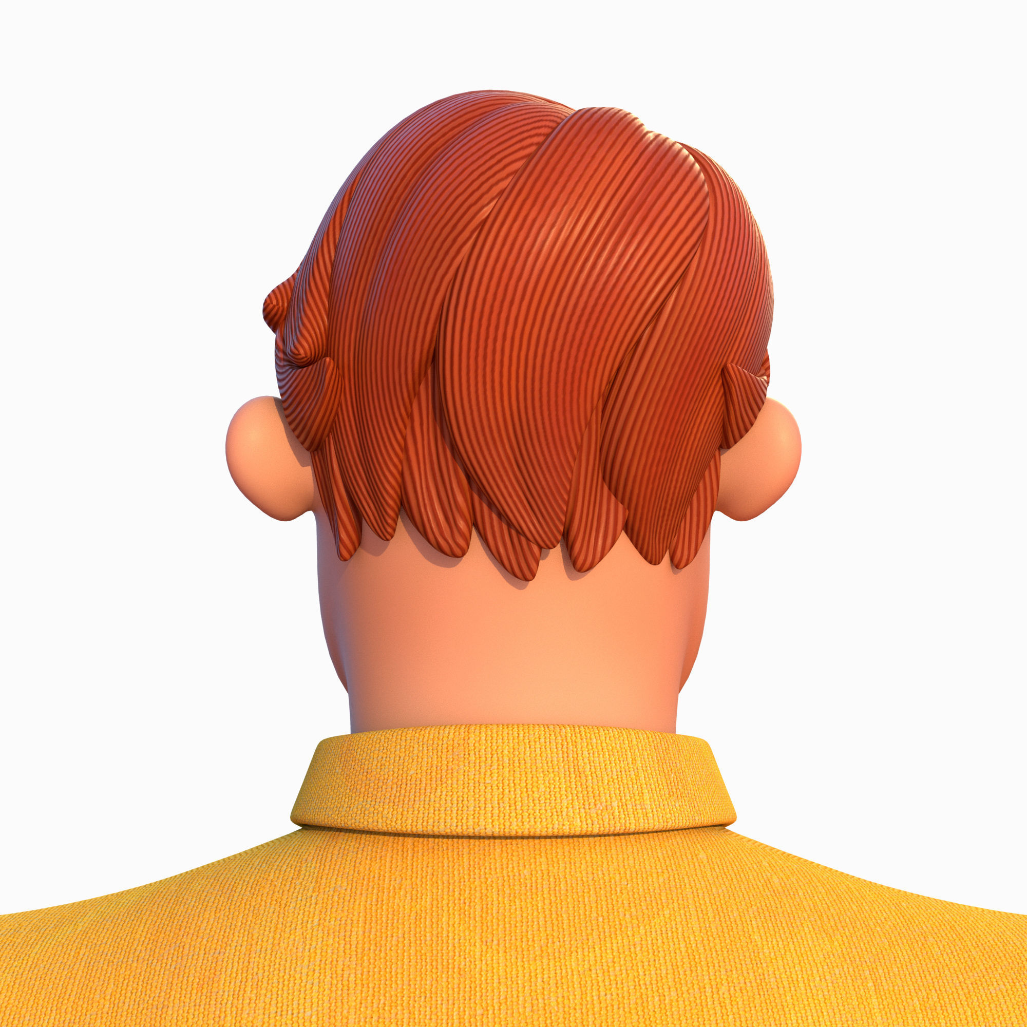 Cartoon Man Rigged V02 Low-poly 3D model_12