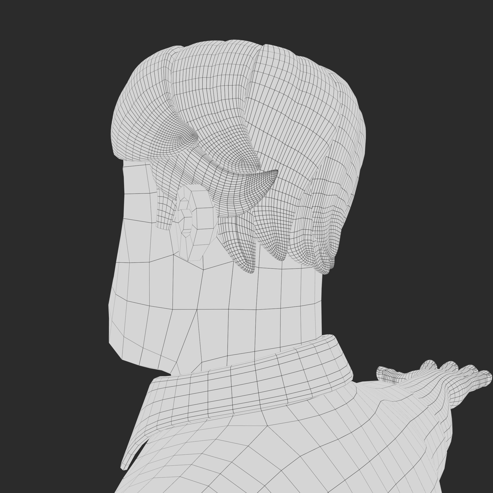 Cartoon Man Rigged V02 Low-poly 3D model_24