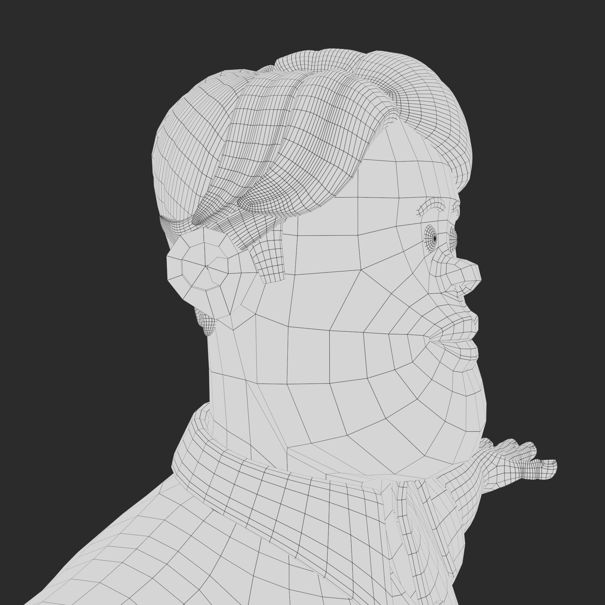 Cartoon Man Rigged V02 Low-poly 3D model_21