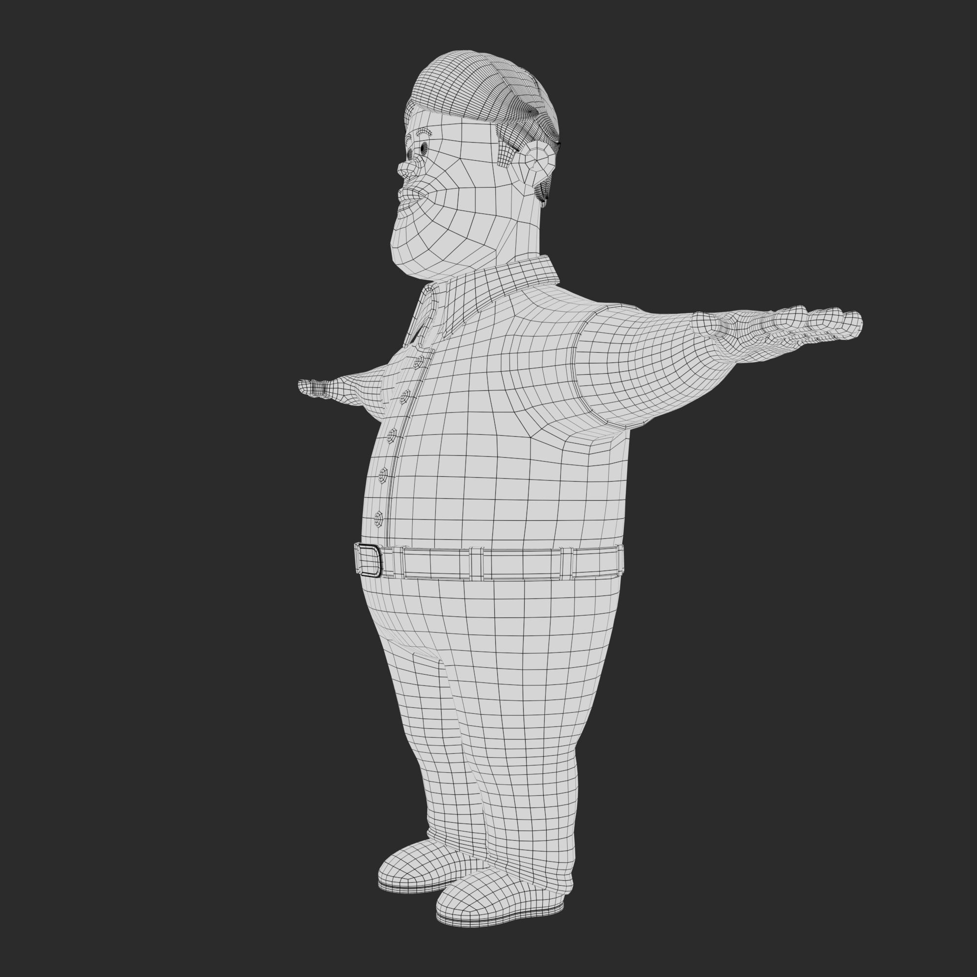 Cartoon Man Rigged V02 Low-poly 3D model_19