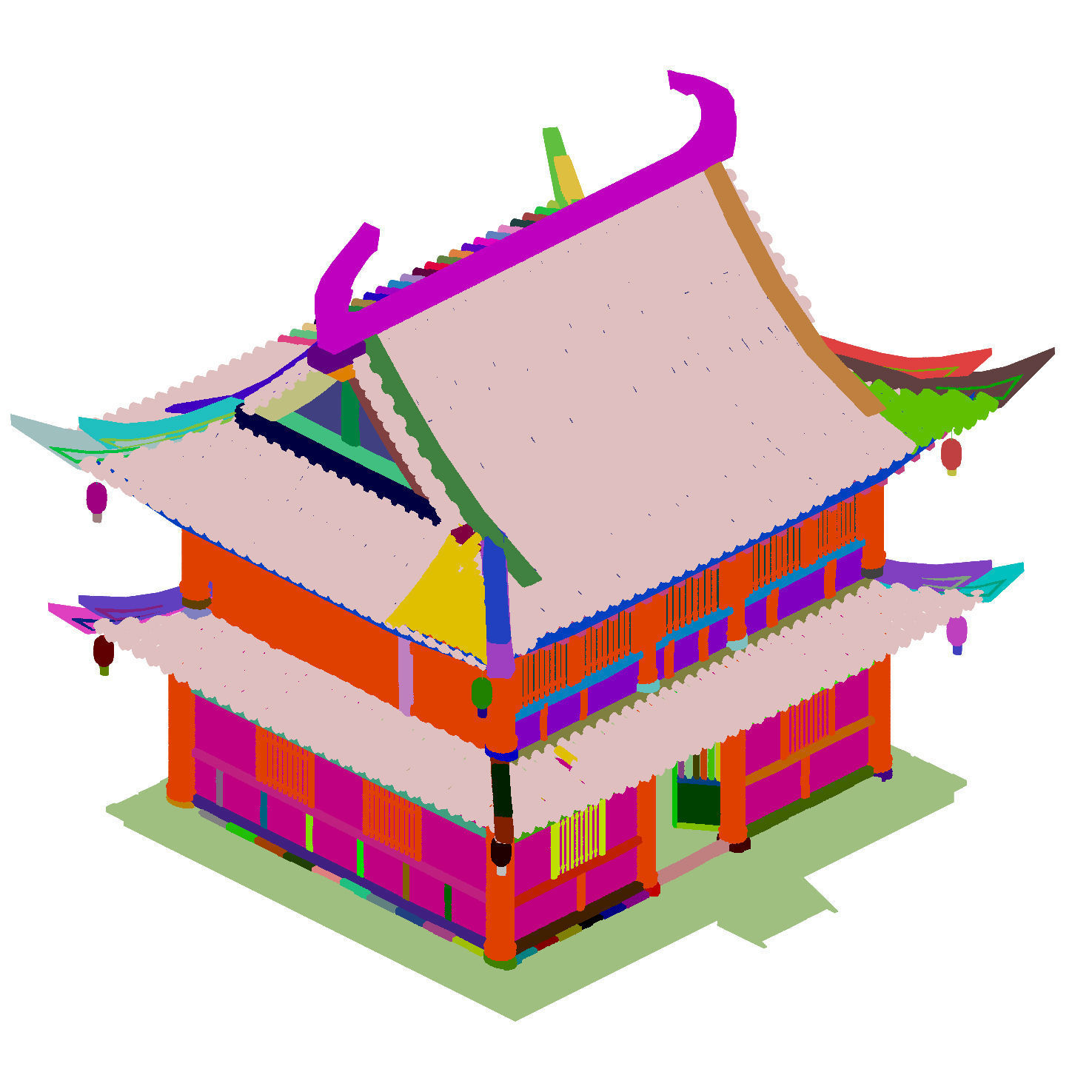 City Building - Hotel - Inn 043 3D model_3