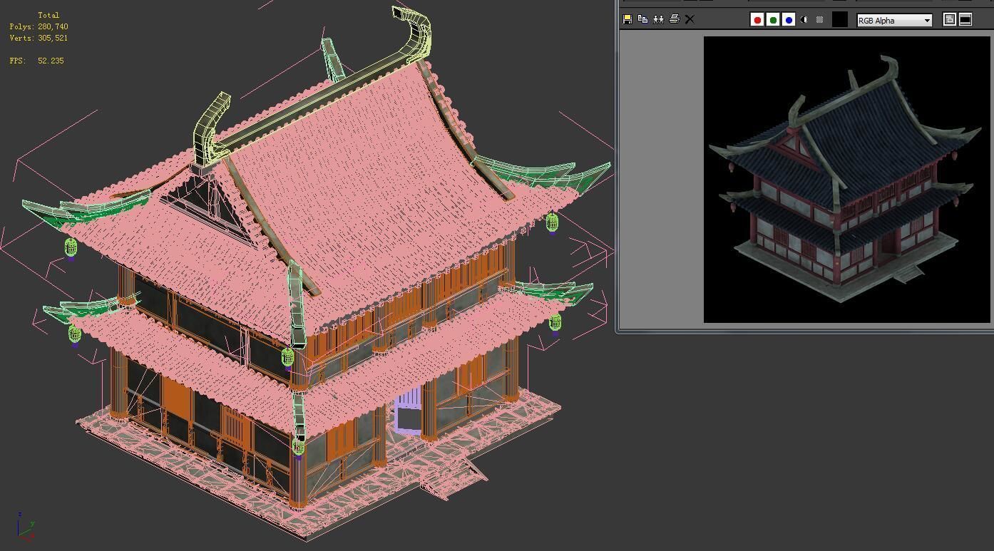 City Building - Hotel - Inn 043 3D model_5