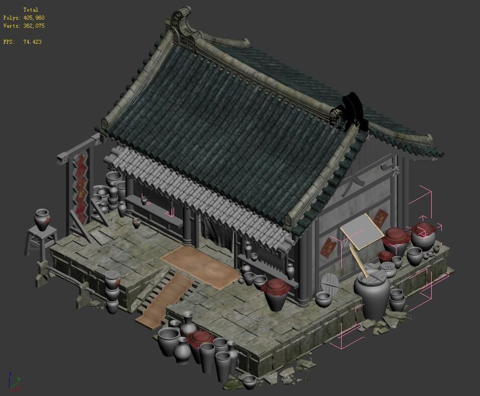 City Building - Wine Stores 05 3D model_2