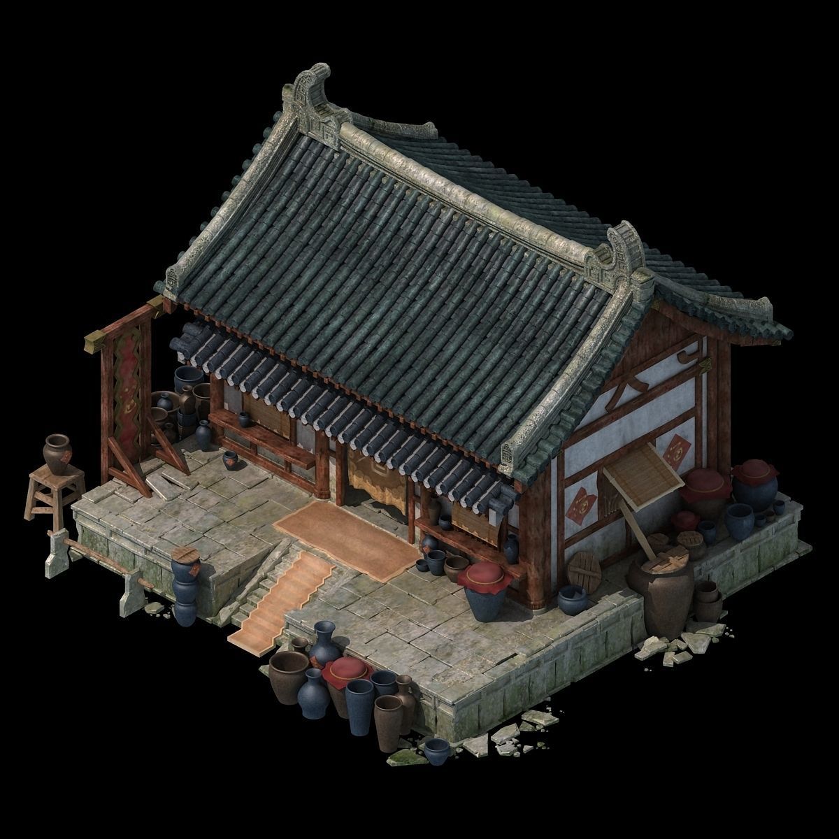 City Building - Wine Stores 05 3D model_1