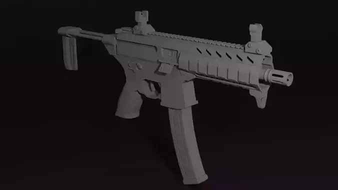Low poly Sig Sauer MPX