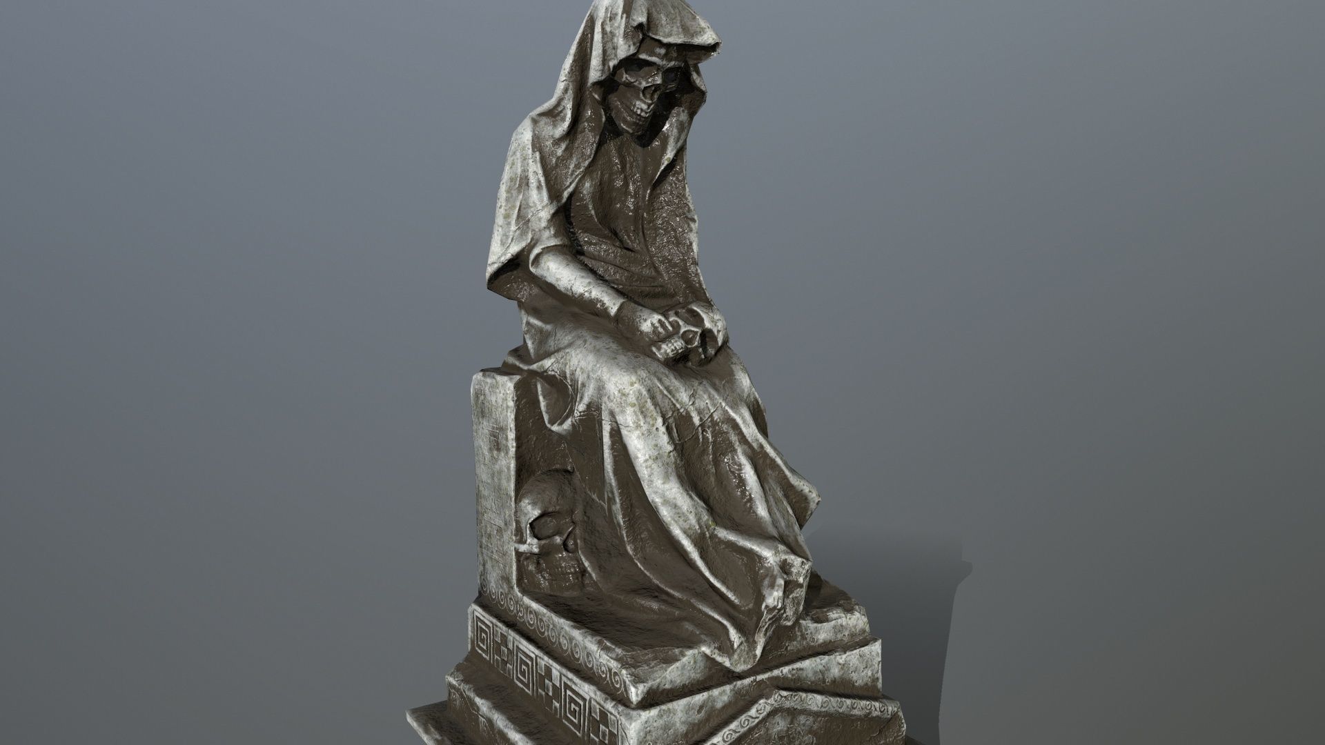 statue Low-poly 3D model_3