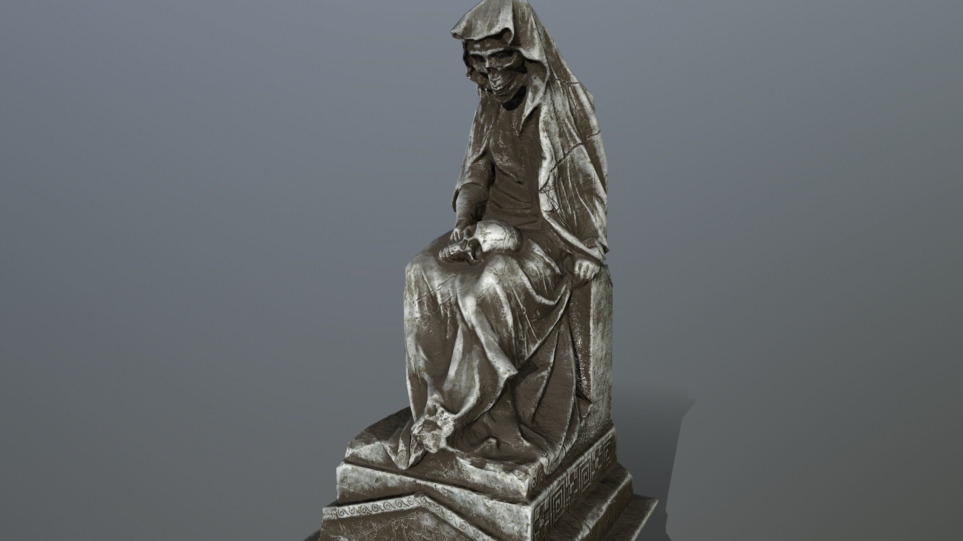 statue Low-poly 3D model_2