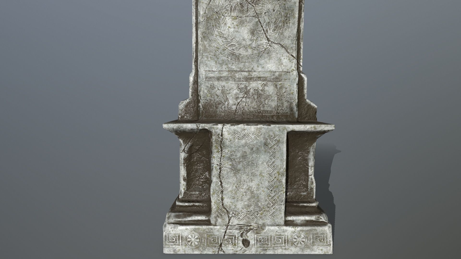 statue Low-poly 3D model_7