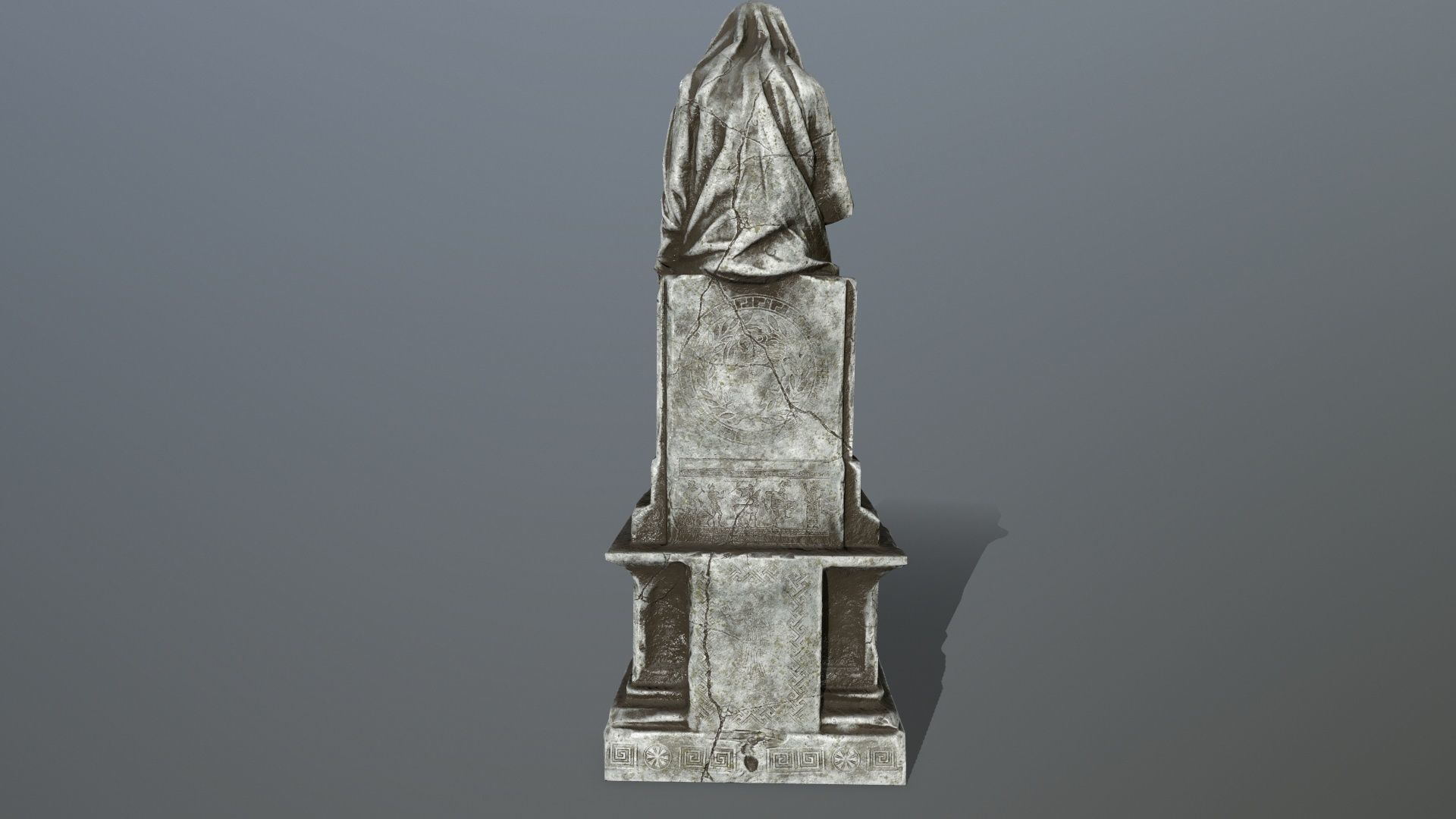 statue Low-poly 3D model_12