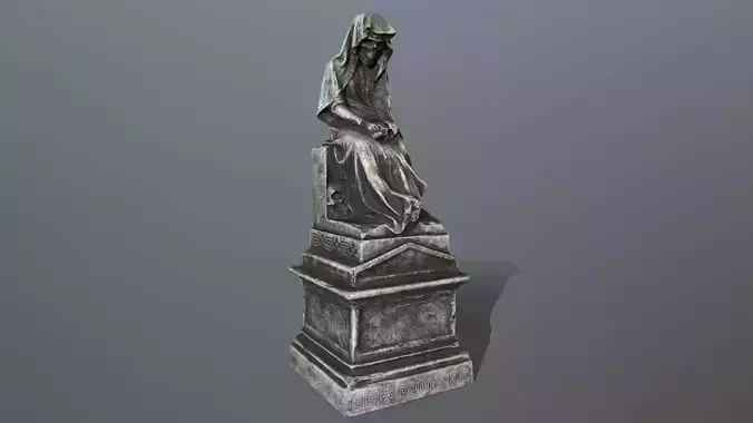 statue Low-poly 3D model