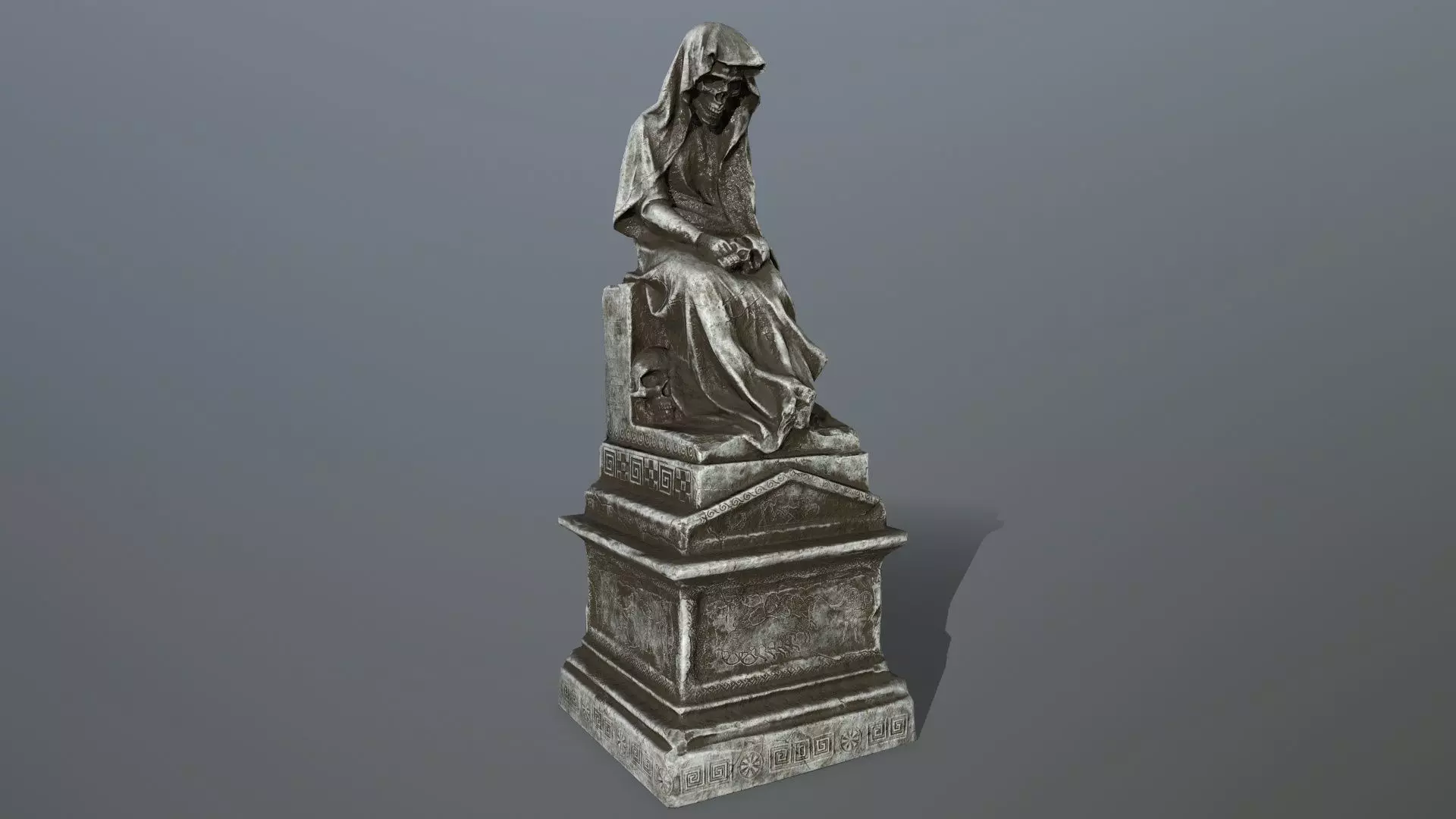 statue Low-poly 3D model_0