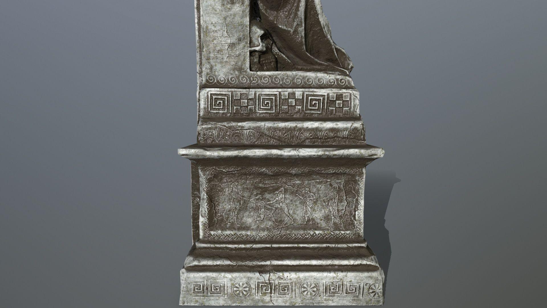 statue Low-poly 3D model_8