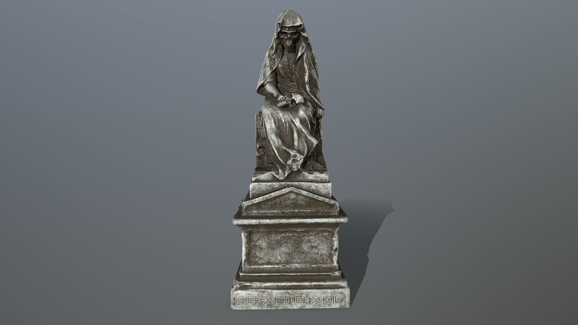 statue Low-poly 3D model_4