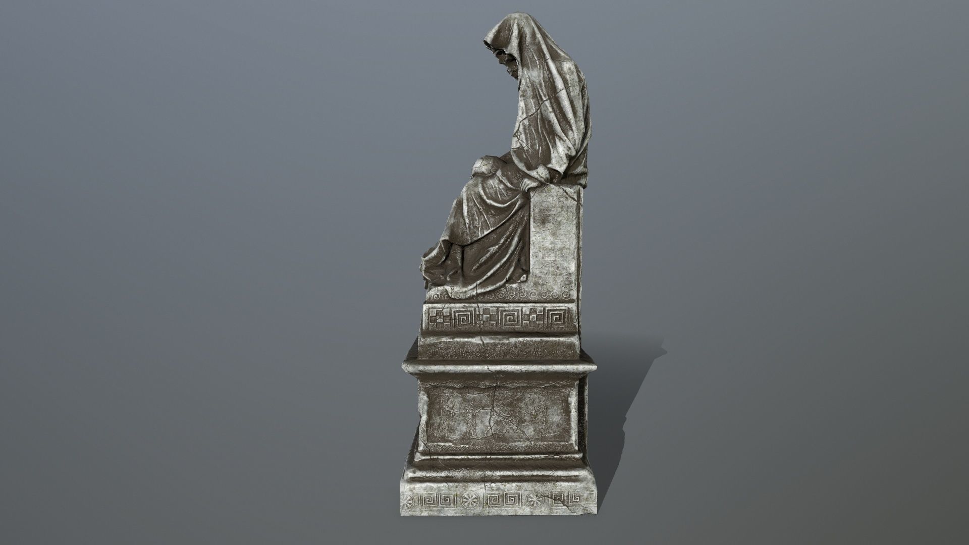 statue Low-poly 3D model_14
