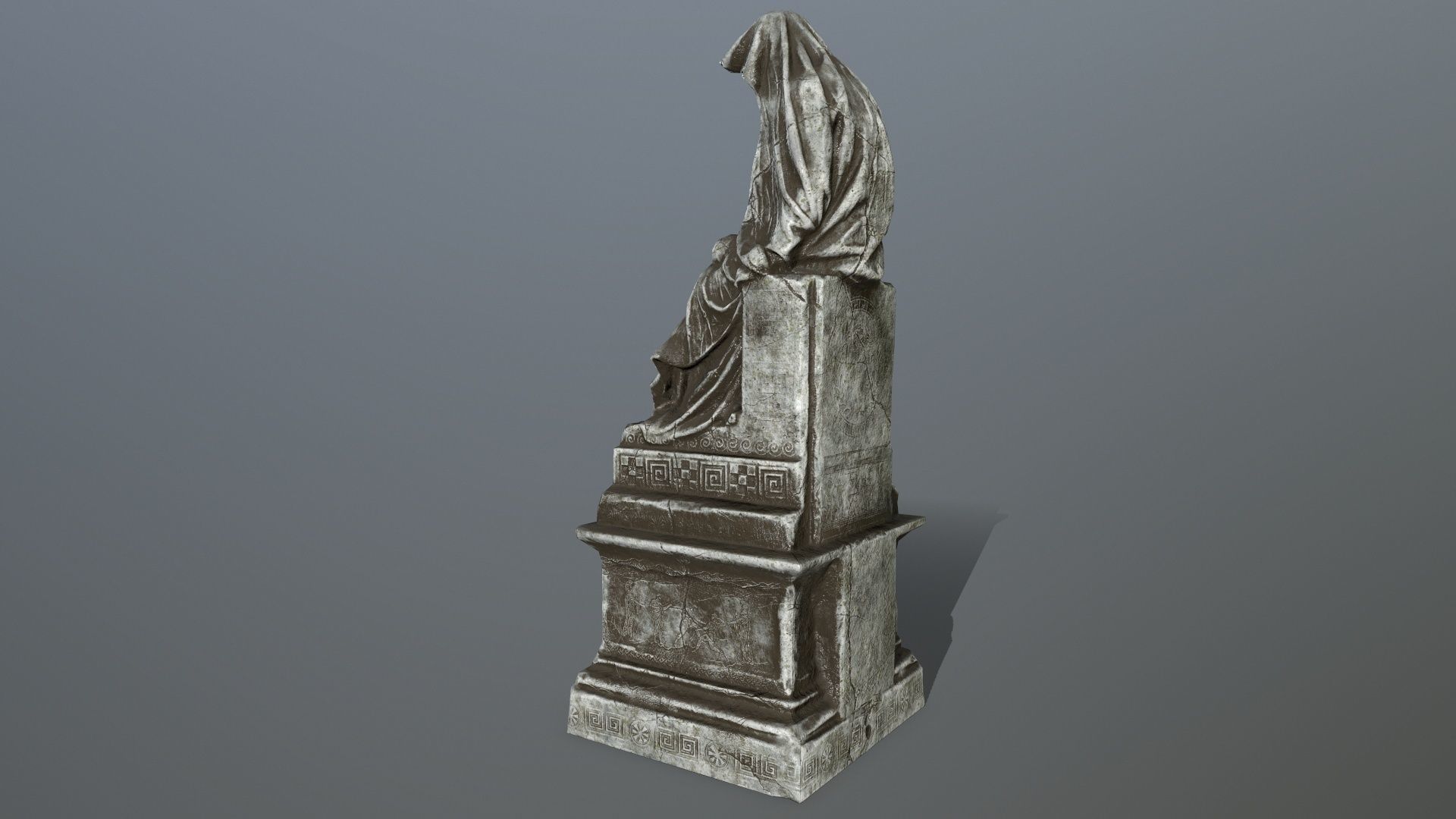 statue Low-poly 3D model_13